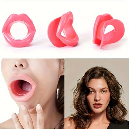 Silicone Lip Corrector and Oral Smile Trainer for Women, Portable Facial Training Tool.