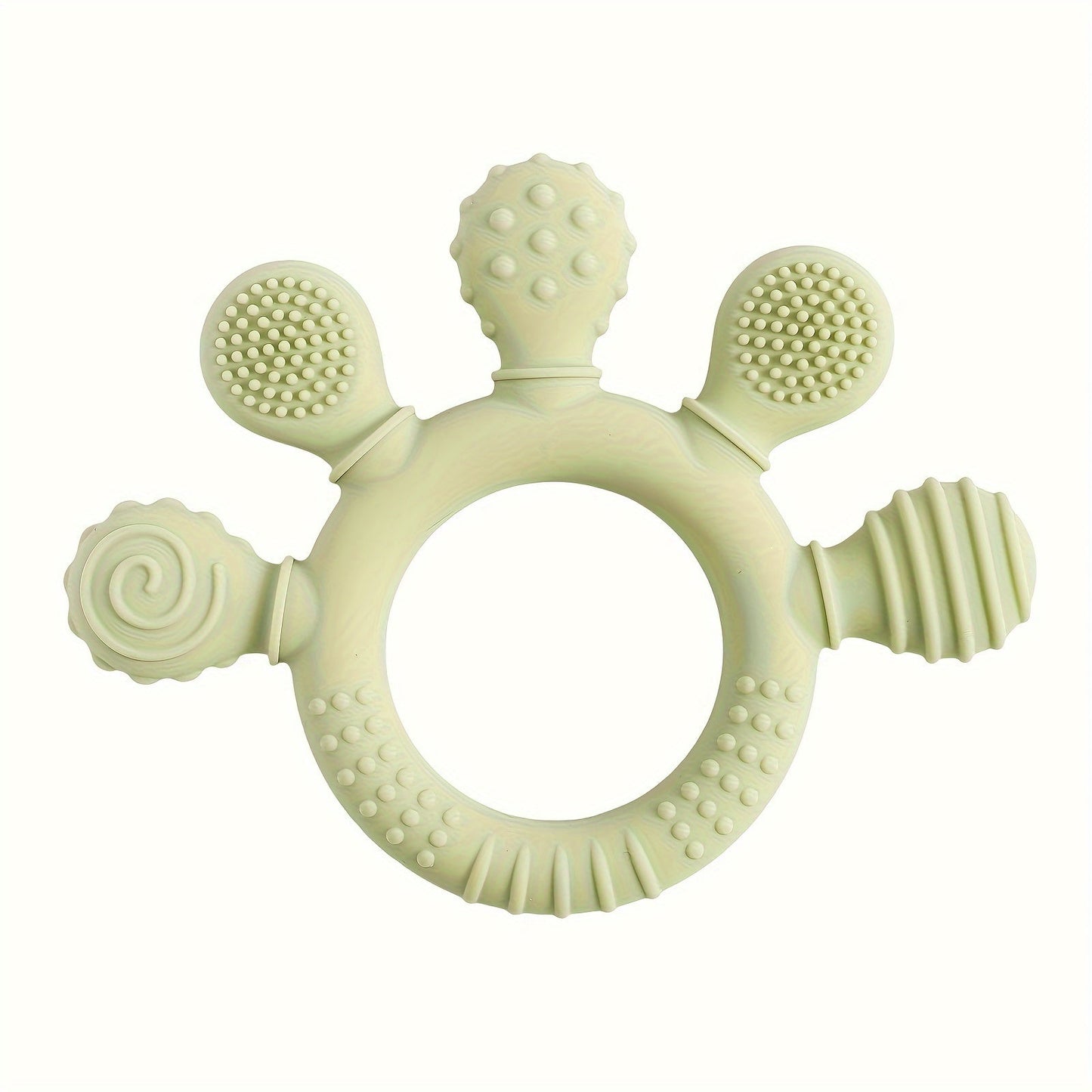 Silicone Teething Toy for Babies: BPA-Free, Food Grade, Safe for 0-3 Year Olds