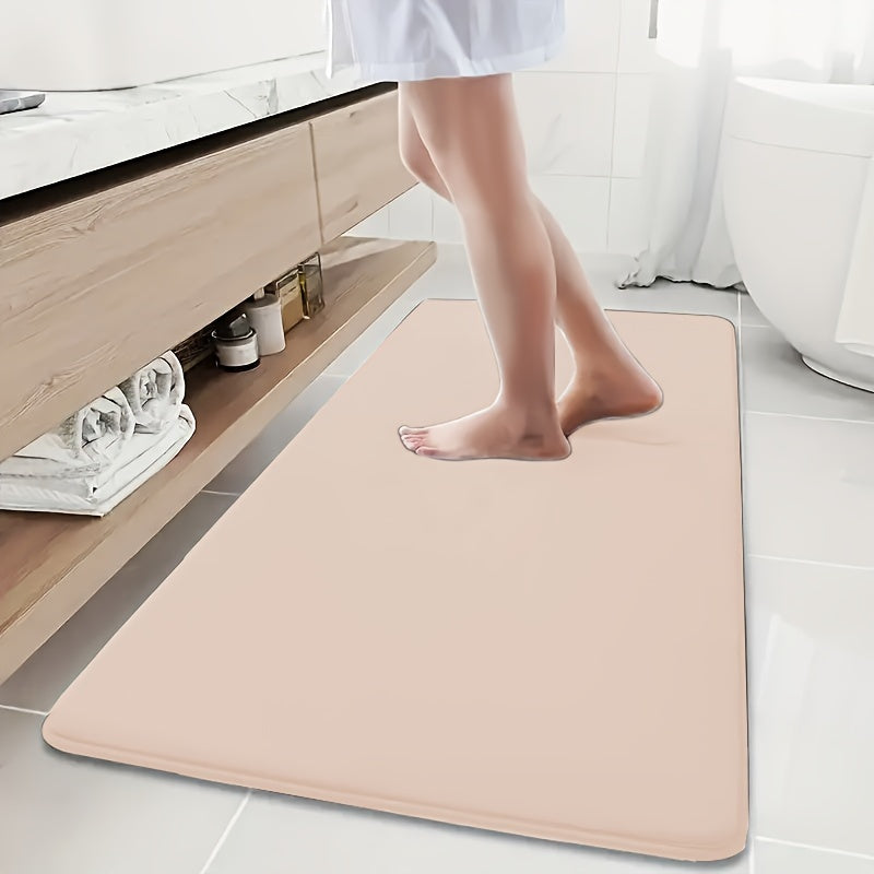 Super absorbent bath mat with non-slip backing, ultra soft and comfortable, perfect for your bathroom decor.