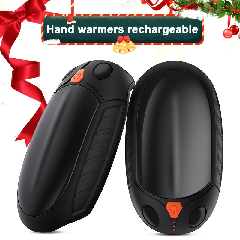 Stay warm and toasty with this set of 2 rechargeable hand warmers. These portable pocket heaters are perfect for outdoor activities and camping, and can be easily recharged with a USB cable. Made from durable ABS material, these hand warmers are a warm