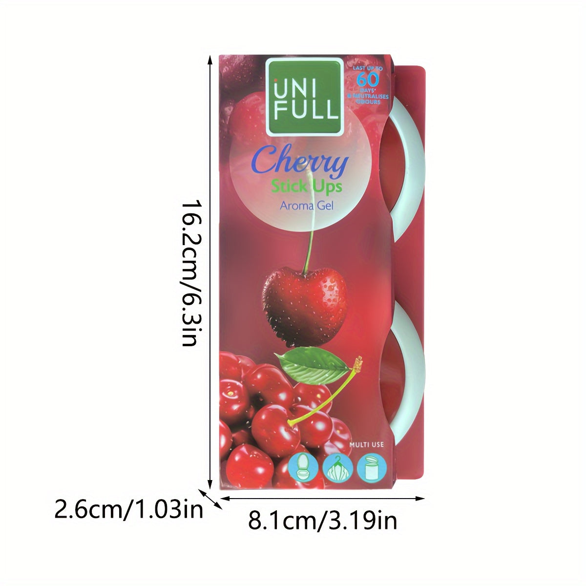 Cherry scented air fresheners x2 - for home, car, and bathroom decor