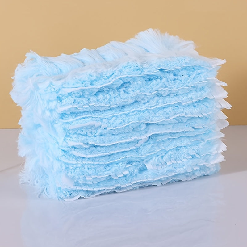 Replacement pack of 10 disposable electrostatic dusting cloths for electronics, furniture, blinds, and ceiling fans. No handle included. Removes dust without the need for electricity. Perfect for dust removal and cleaning supplies.