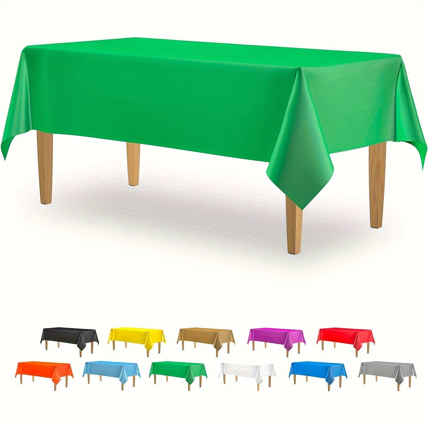 Essential for weddings and parties, this rectangular disposable plastic tablecloth is made of durable PEVA material. Measuring 137.16x274.32cm, it is waterproof and suitable for a variety of occasions, including birthdays, celebrations, and even bathroom