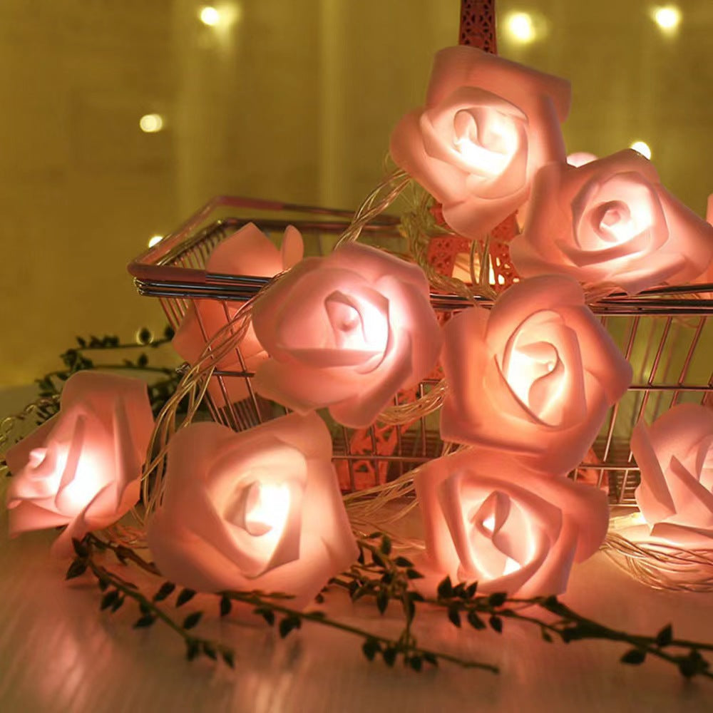 LED Red Roses, 149.96cm Valentine's Day Decor with 10 LEDs, Battery Operated, Romantic Floral Display for Holiday Decor.