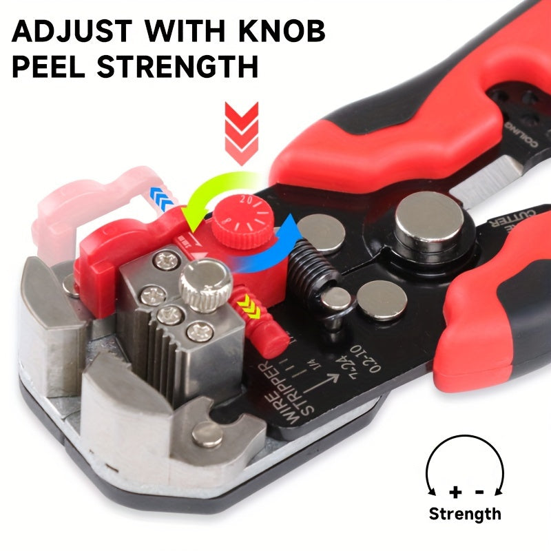 5-in-1 Automatic Wire Stripping Pliers for Crimping, Cutting, Splitting, and Merging Wires