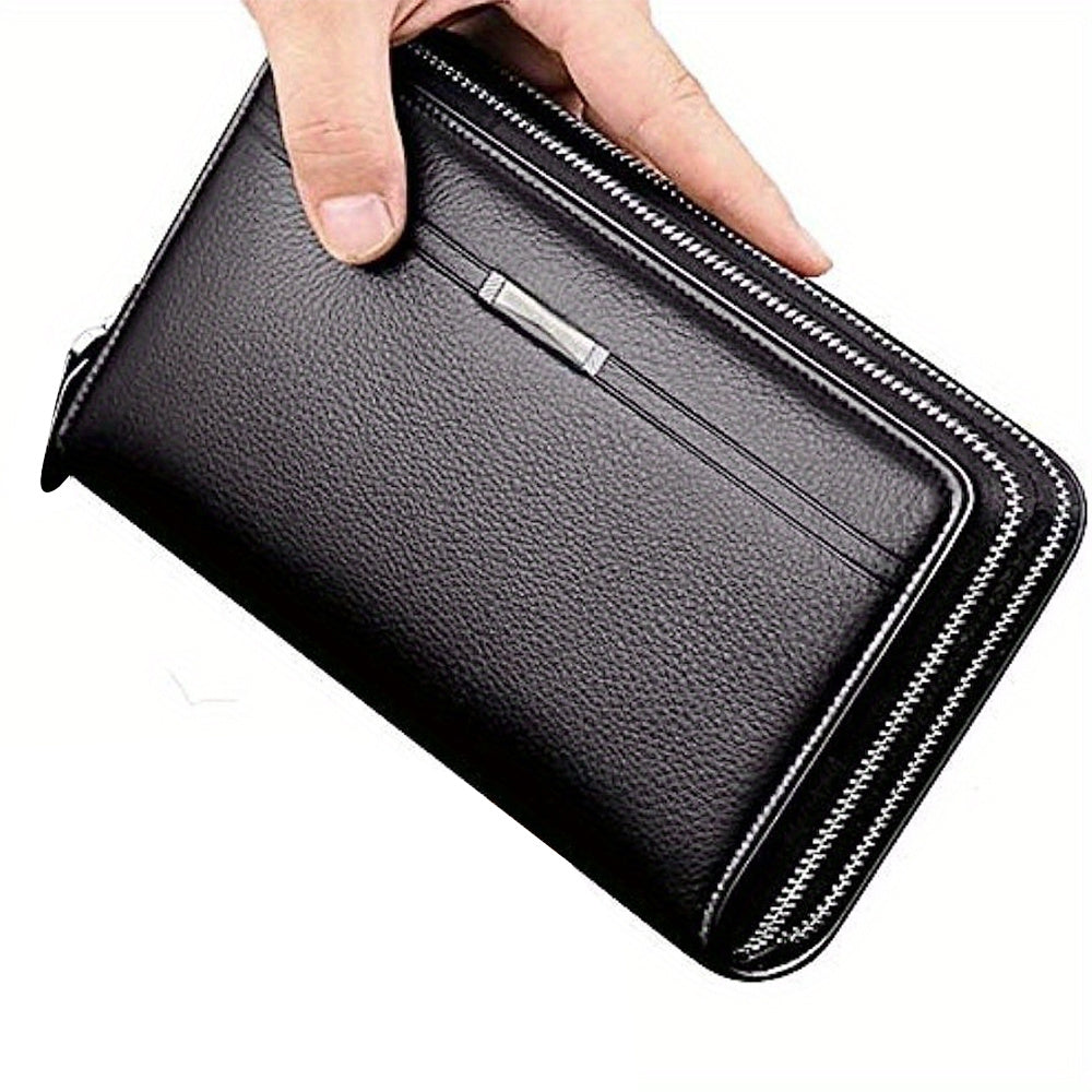 Long wallet for men, large clutch bag, mobile phone bag - ideal gift.