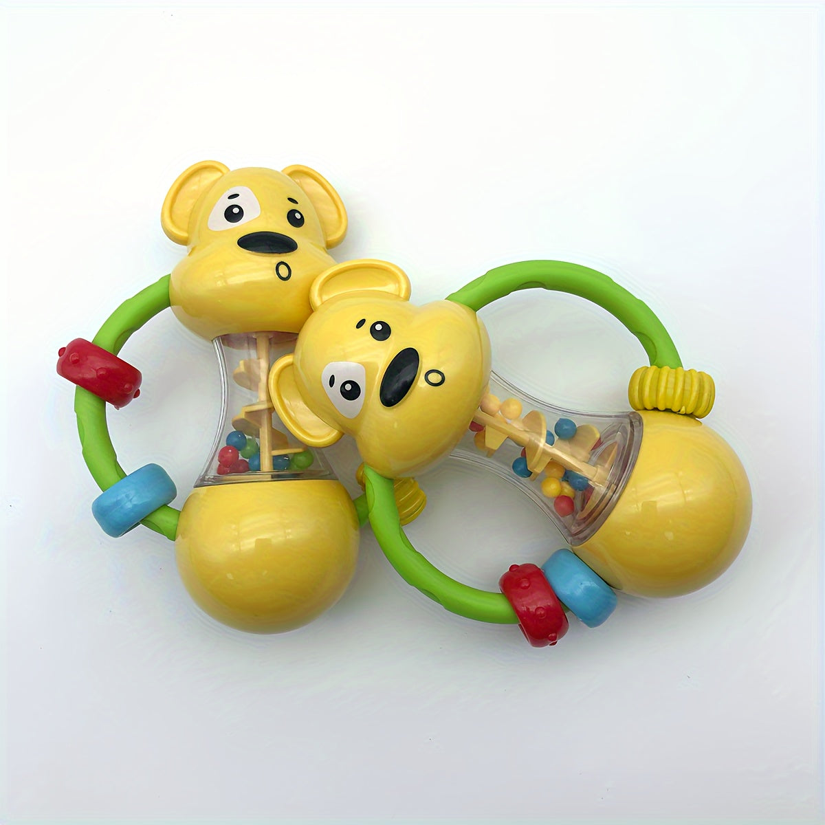 Baby Hand Rattle Toy - ABS Musical Shaker with Soft Silicone Beads, BPA-Free, Developmental Grip Teether for Infants, Auditory & Sensory Stimulation, Suitable for Babies 0-3 Years Old