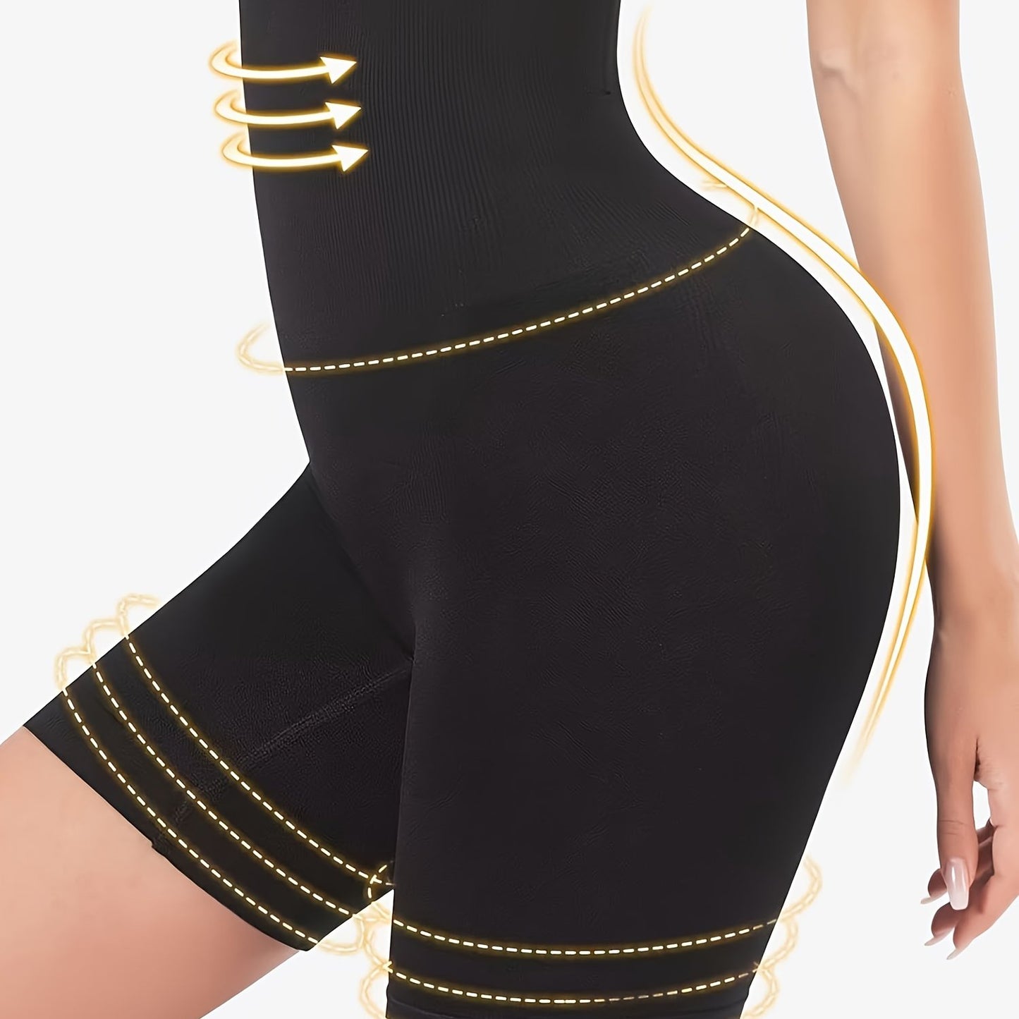 Seamless high-waist shaper shorts with tummy control and butt lift for comfortable casual wear.