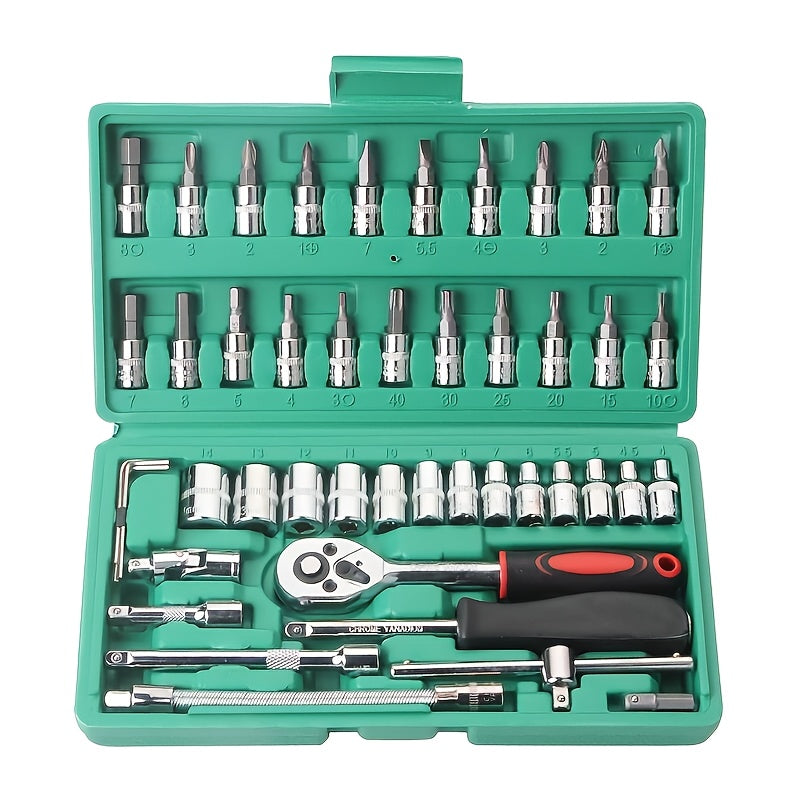 Integrated solutions for automobile maintenance toolbox, suitable for cars, bikes, and motorcycles, along with a multifunctional hand tool set.