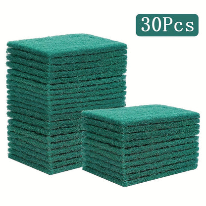 Set of 30 High-Quality Kitchen Scrub Pads - Strong, Scratch-Free Cleaning Sponges with Two-Sided Design for Quick and Effective Dishwashing & Cleaning, Absorbent and Versatile, Perfect for Home and School Use