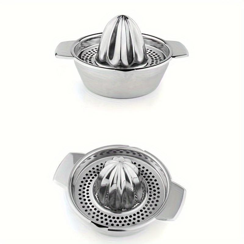 Durable Stainless Steel Manual Citrus Juicer Set - Versatile Lemon & Orange Squeezer, Kitchen Tool for Fresh Juice