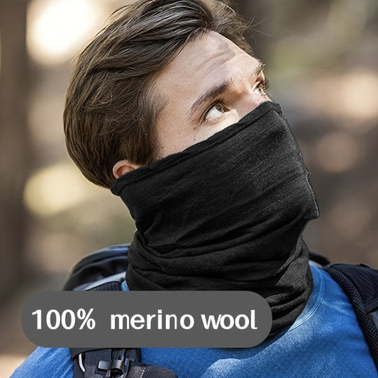 Stay protected during outdoor activities with our Merino Wool Neck Gaiter - featuring quick-drying, breathable, and sun-protection properties.