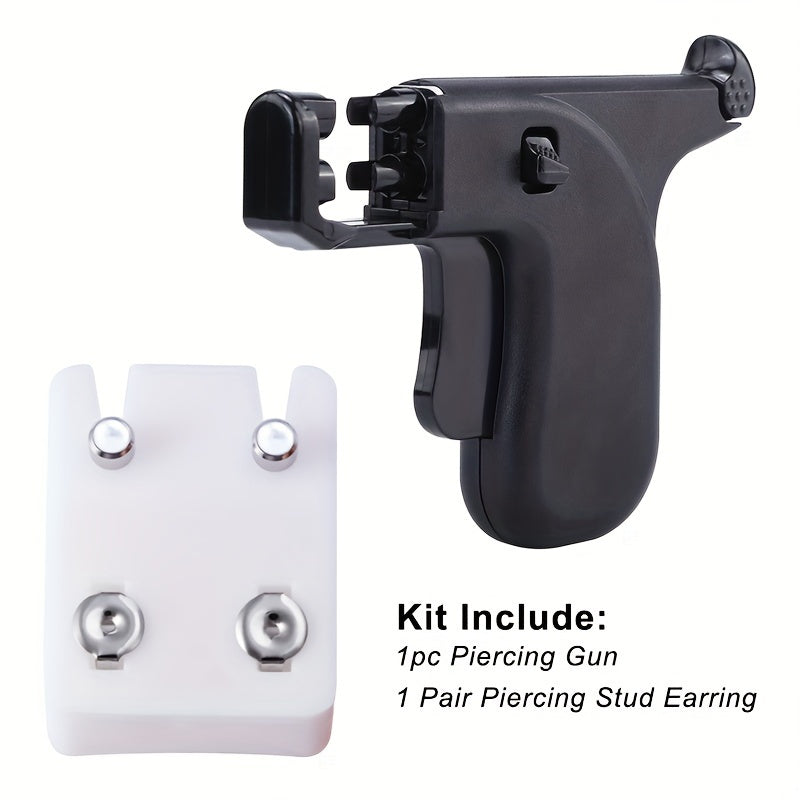 Ensure a comfortable and painless ear-piercing experience with our Professional Ear Piercing Tool Kit, featuring a safe and sterile piercer machine and studs. Perfect for both salon and at-home use.