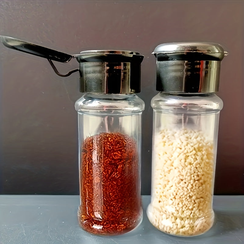 12 pieces of spice jars, perfect for storing all your seasonings in the kitchen or while camping, on a picnic or BBQ. These creative monosodium glutamate bottles and outdoor pepper shakers come with shaker pour lids for easy seasoning storage. A