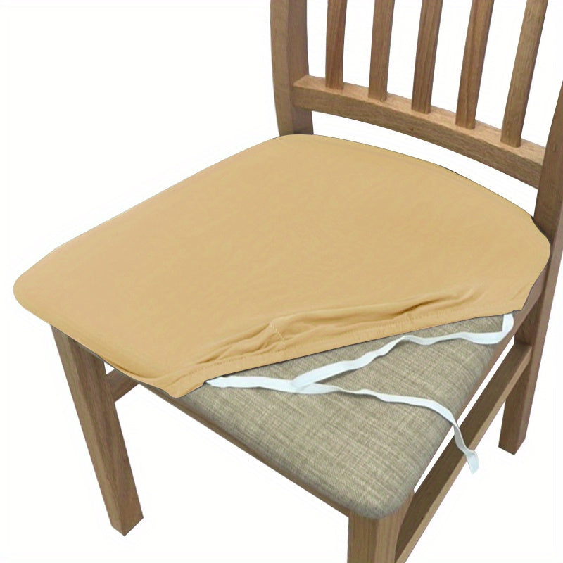 Stylish and durable milk-colored chair cushion cover for kitchen and dining chairs enhances comfort and protects seats all year round.