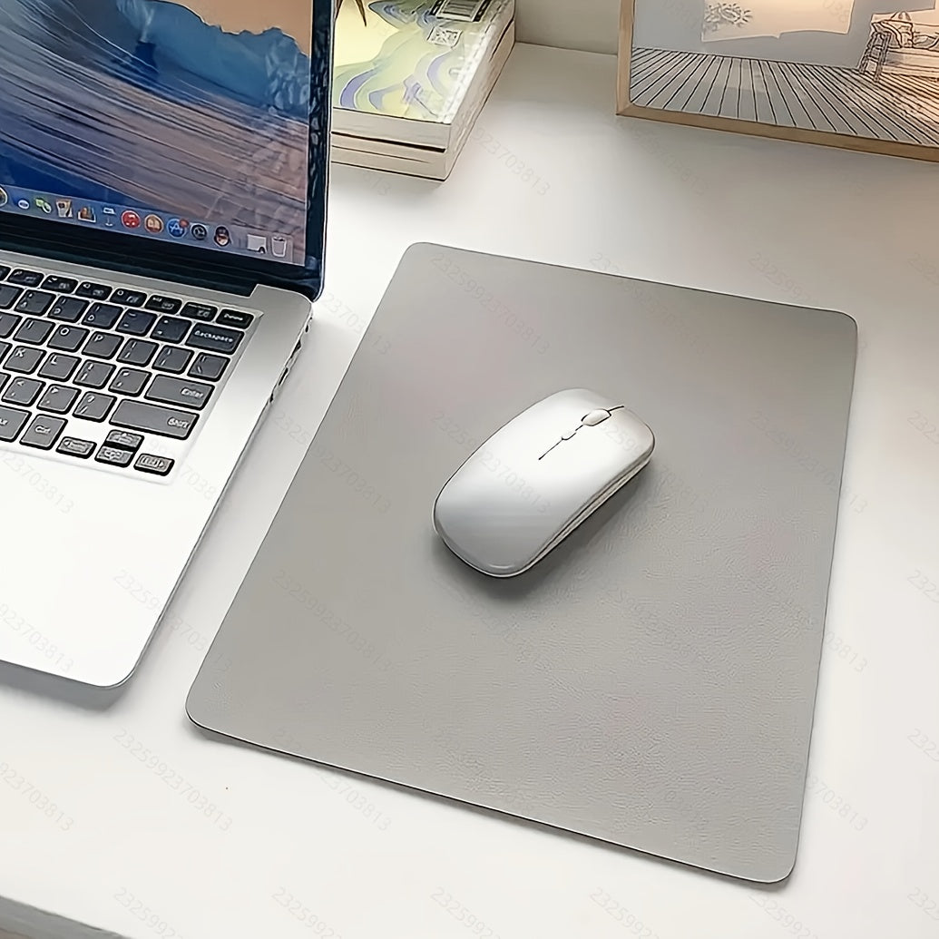 Simple, Fashionable Artificial Leather Mouse Pad for Home Office or Student Use