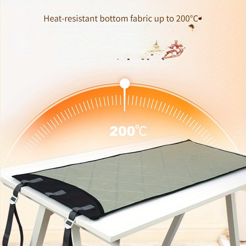 Portable ironing pad with heat insulation cloth, perfect for hanging behind the door. This thickened and foldable household ironing board is a great gift for mothers or friends who enjoy household gadgets.