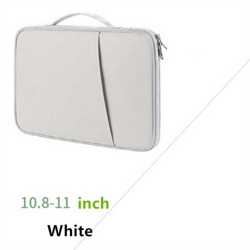 Pad storage bag for tablets and laptops measuring 27.43 cm x 27.94 cm x 32.77 cm. Protects devices in a carrying case with pockets for office supplies.