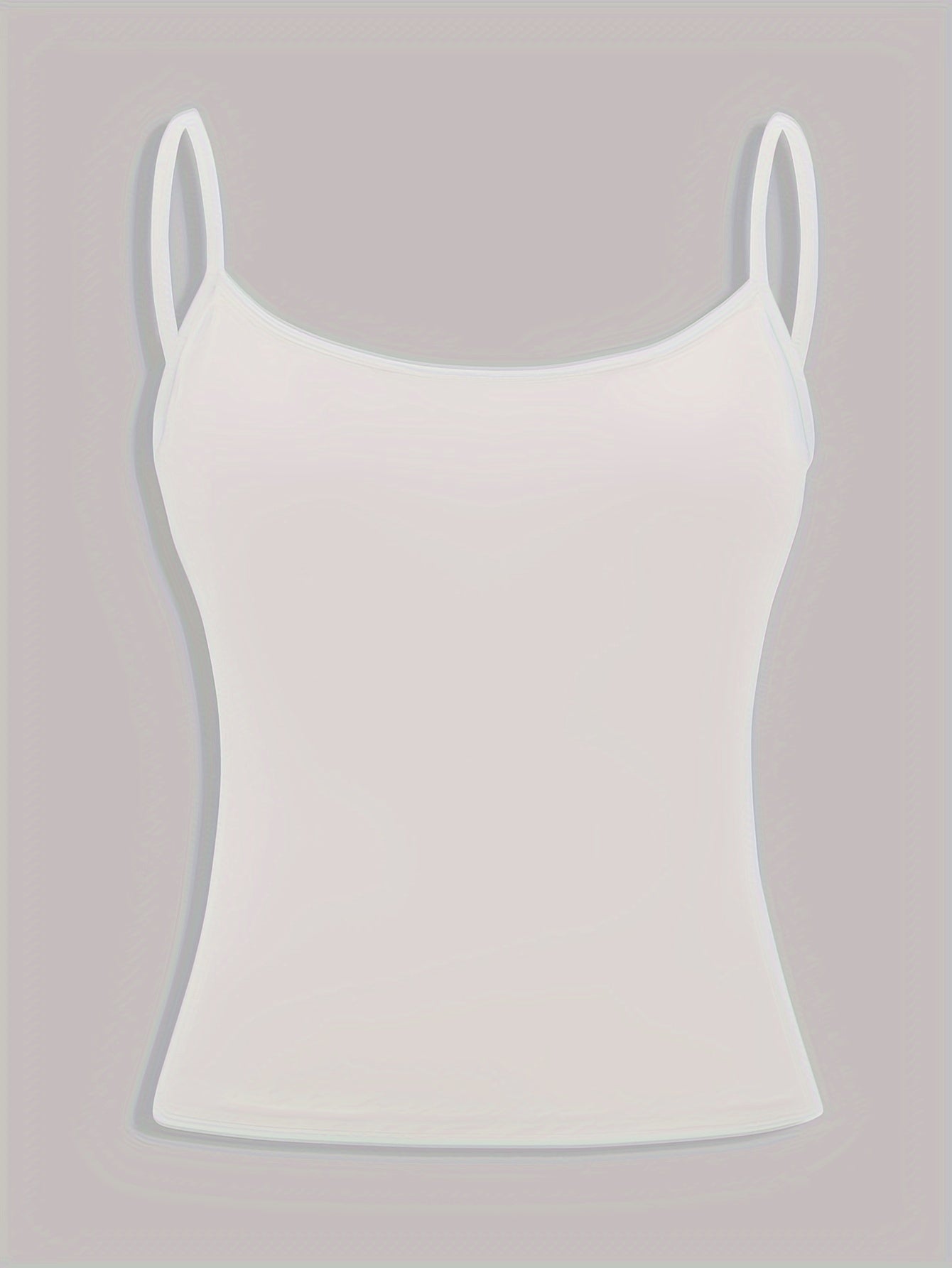 Three solid color women's camisole tank tops.