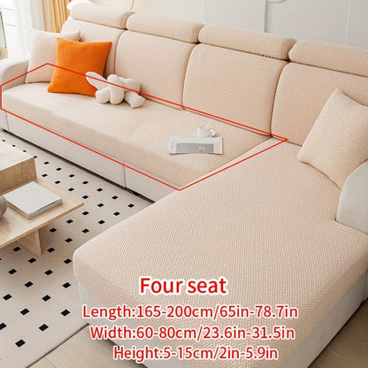 Modern Jacquard Sofa Cover made of durable polyester & spandex blend, non-slip, pet-friendly, easy care, suitable for armchair to sectional sofas.