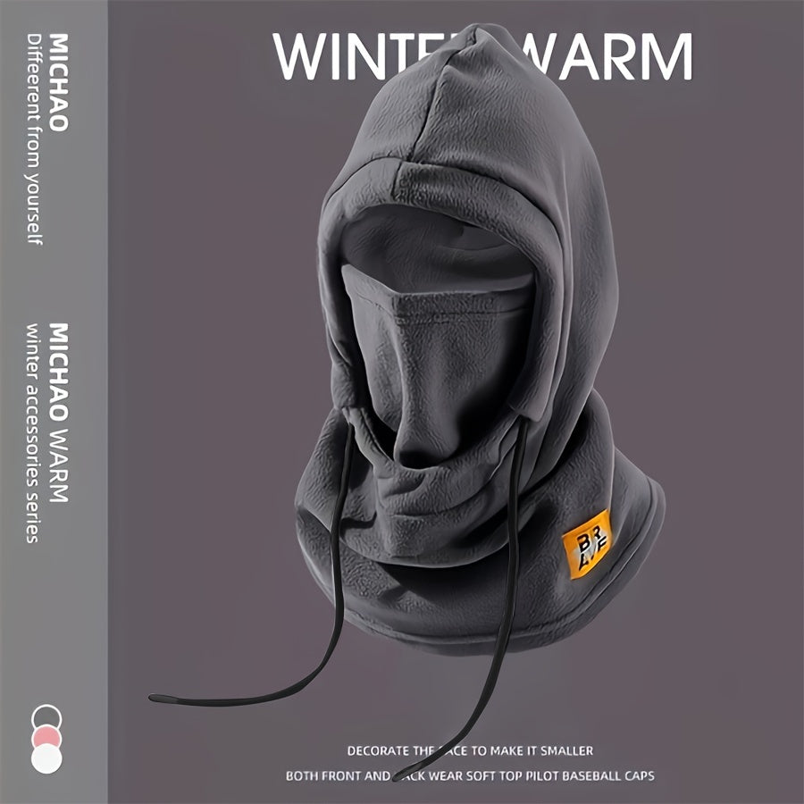 Stay protected and warm with Elementdefender's versatile winter balaclava. This windproof piece is perfect for a variety of outdoor activities such as skiing, cycling, and hiking. Made of breathable polyester, it ensures comfort and convenience no matter