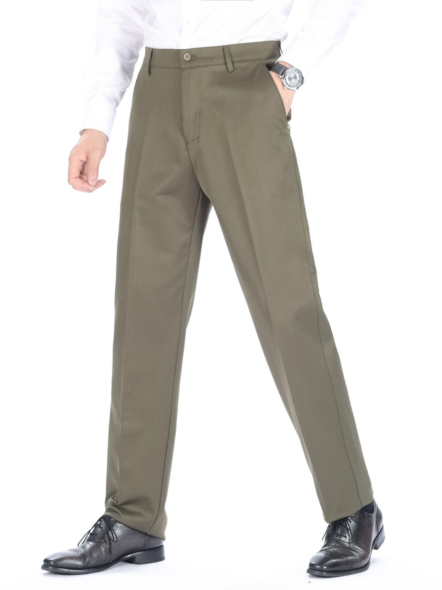 Solid dress suit pants for plus size men ideal for parties, weddings, proms and formal events.