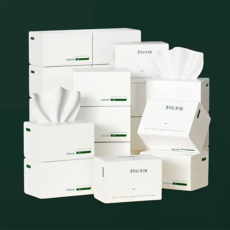 Premium 5-Ply Facial Tissue Paper - 500 Sheets: Soft, Pure White, and Perfect for Home, Car, Dorm, Office, or On-the-Go