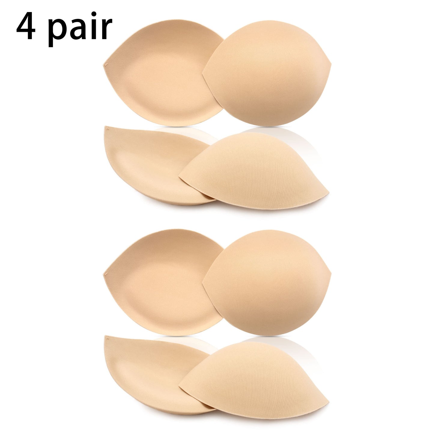 Triangle chest pads for sports bra enhance bust support.