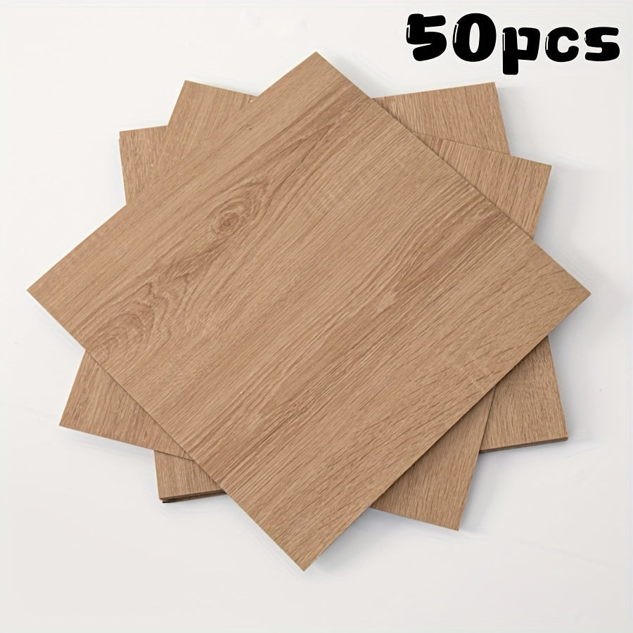 Luxury 3D texture retro self-adhesive floor stickers in packs of 25 or 50. Resistant to slipping and easy to apply. Waterproof and stain-proof, suitable for various rooms in the home. Ideal