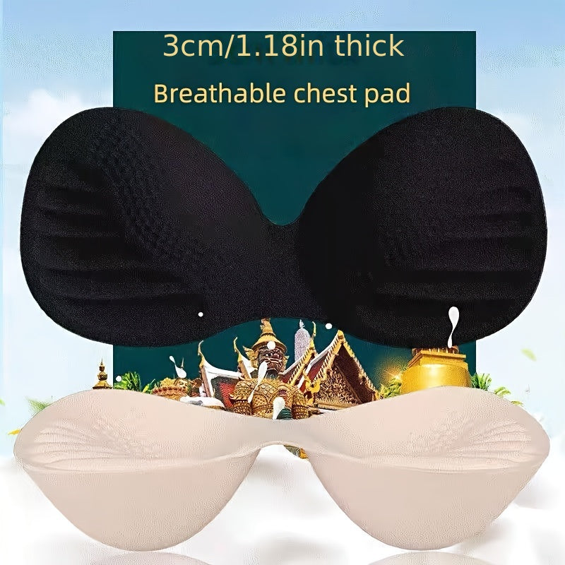 Reusable bra insert pads for enhancing the chest.