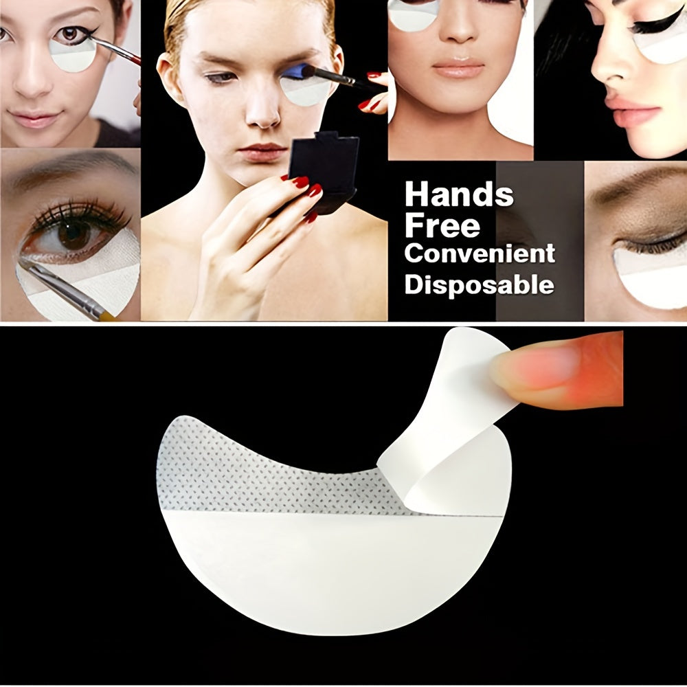 Lint-free eyeliner shields for precise eye makeup and false eyelash application - eyeshadow protector pads and makeup tools.