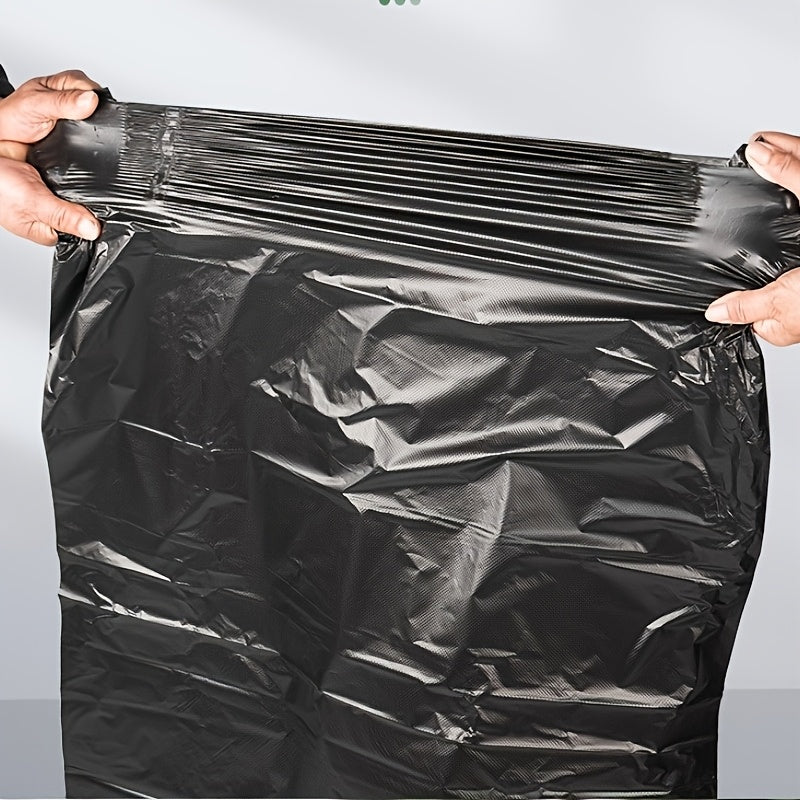 Pack of 50 Heavy-Duty Black Trash Bags, Capacity 208.2-227.12 L - Strong and Reliable for Outdoor, Industrial, Yard, Kitchen & Beyond -Versatile Disposable Waste Bags