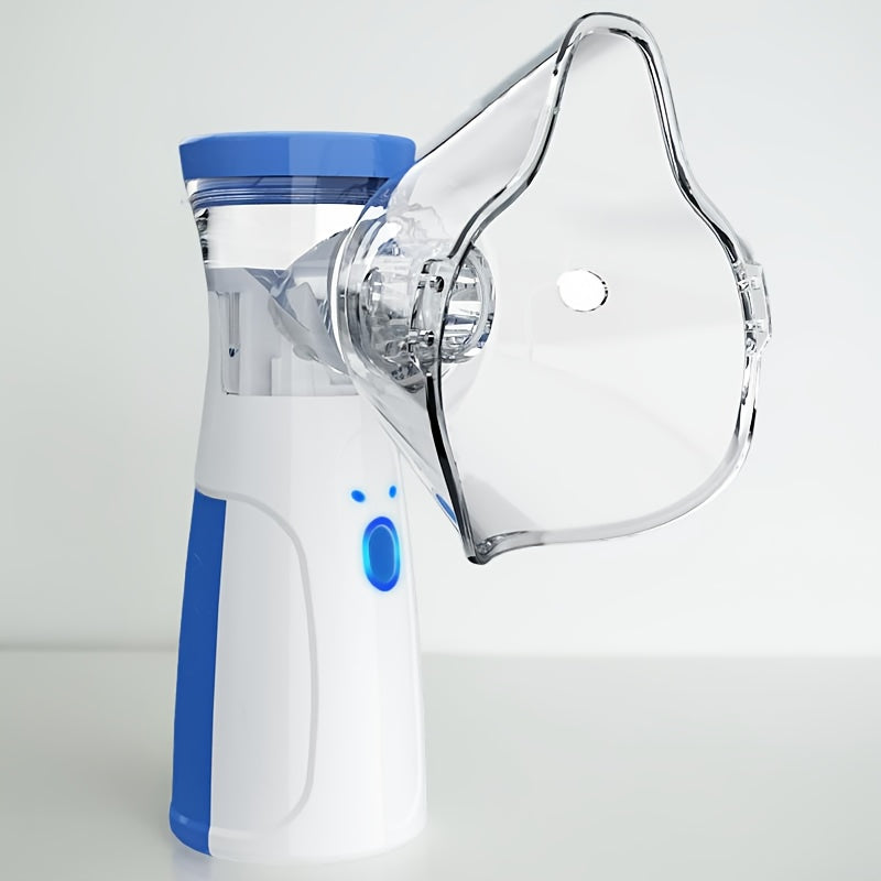 Small hand-held humidifier for facial hydration, ideal for gifting during holidays.