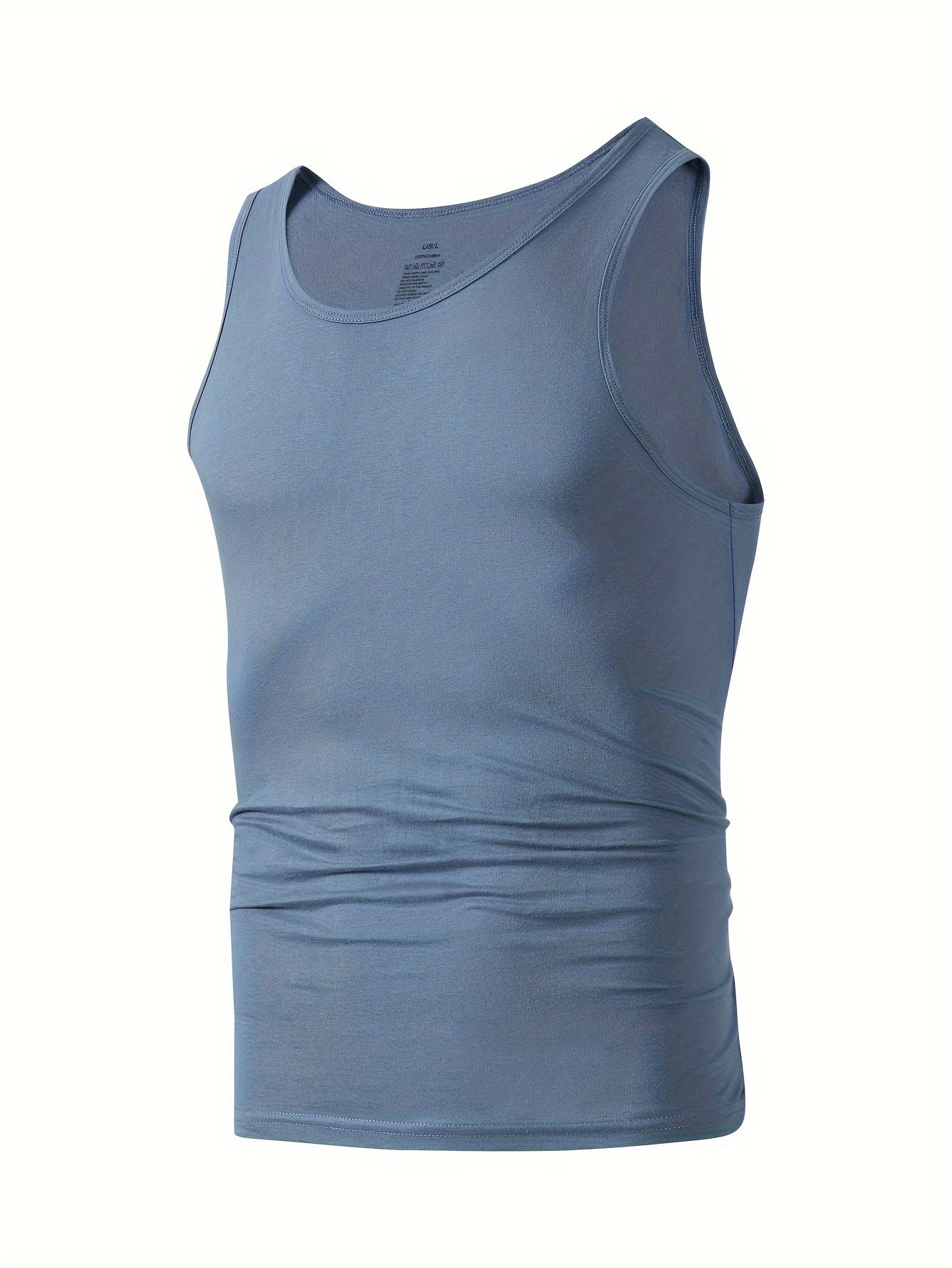 5 cotton tank tops for men perfect for summer, available in casual colors.