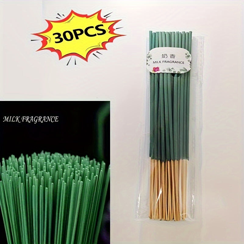 30-Pack Scented Incense Sticks for Meditation, Aromatherapy, and Home Purification. Bamboo sticks, no feathers, ideal gift for holidays.