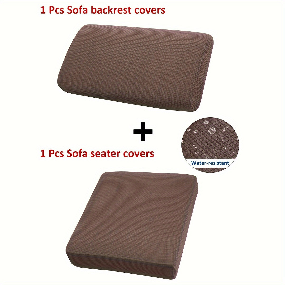 Waterproof corn grain material sofa cushion covers, set of 2 or 6 pieces, protect furniture and enhance home decor.