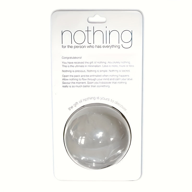 New gift for the person who has everything - the perfect gift of nothing. Ideal for holiday, birthday, and girlfriend gifts, party favors, or school season.