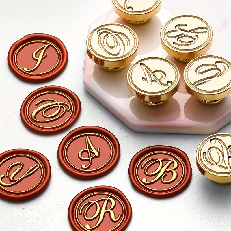 Alphabet A-Z Sealing Wax Stamp Kit for Wedding Invitations and Letter Sealing