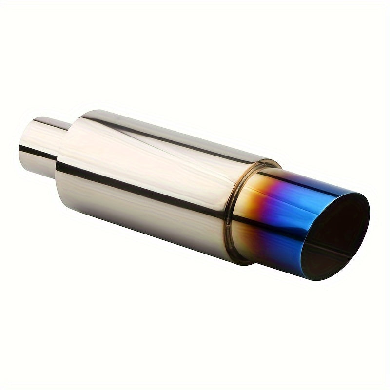 Universal stainless steel exhaust pipe for sports cars with loud sound.