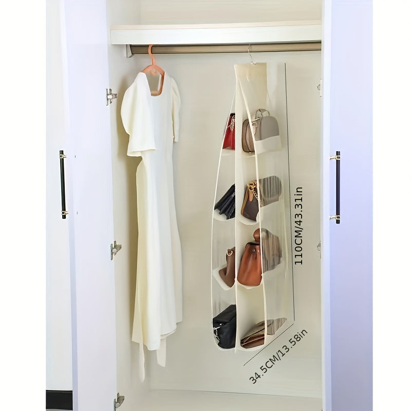 Wardrobe Hanging Bag; Dustproof Non-woven Storage; Multi-layer Household Sewing Storage