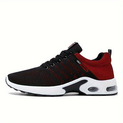 Breathable low top athletic sneakers for men with PVC sole and soft fabric upper/inner/insole, ideal for spring/fall season.