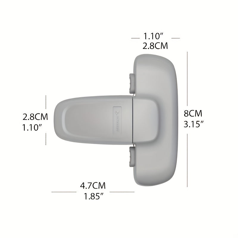 Top Pick: Youngsters Safety Refrigerator Lock - 1pc Anti-Clamp Hand Cabinet Door Lock, Gray, BPA-Free Plastic