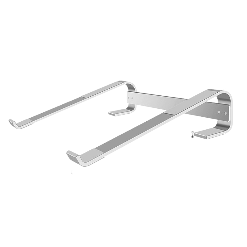 Modern style laptop stand made from durable aluminum alloy, designed for daily office use with built-in cooling features and portability.