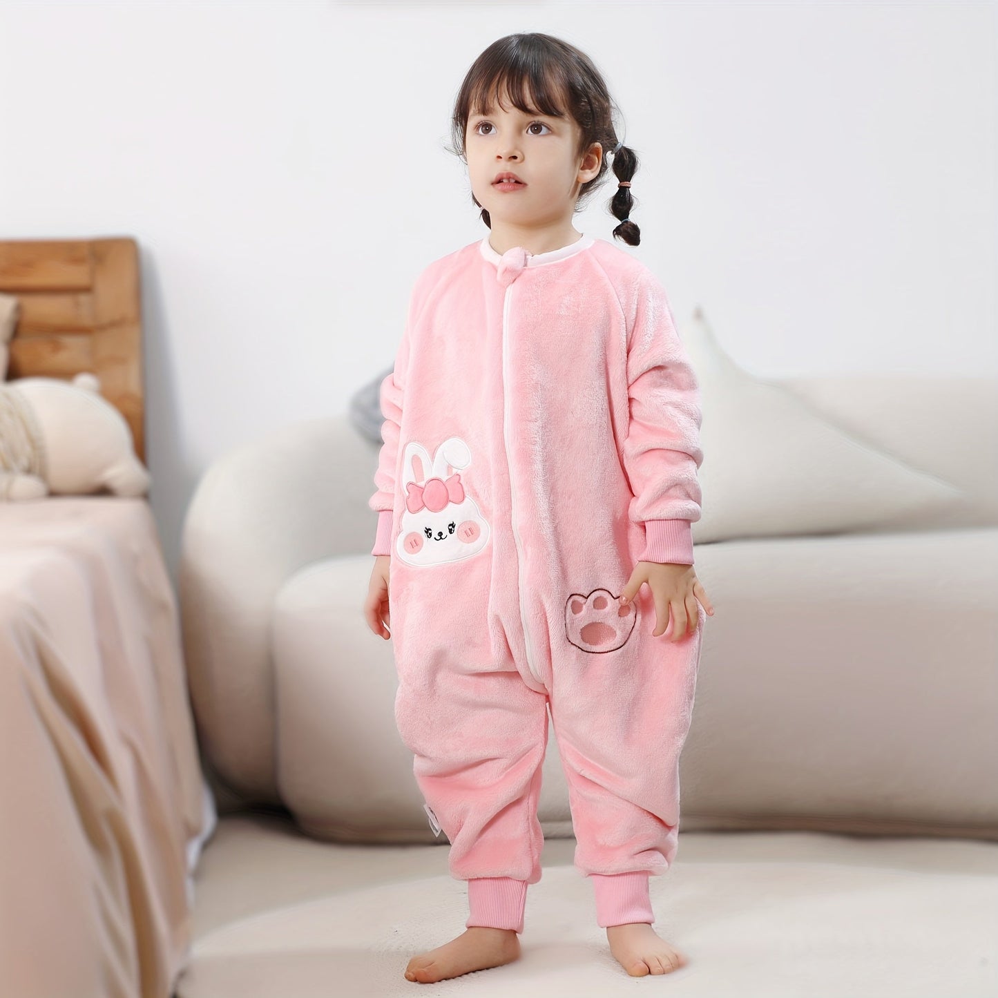 MICHLEY Sleep Sack featuring Animal Print Flannel Fleece is a Cozy Sleeping Bag with Zipper Closure, Made of Machine Washable Polyester Fiber, Suitable for Single Occupancy.