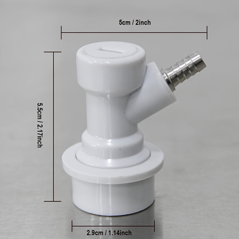 1 шт. Разъем для пива с шариковым замком и фитингом 1/4" Barb и 1/4" MFL для раздачи пивного газа.