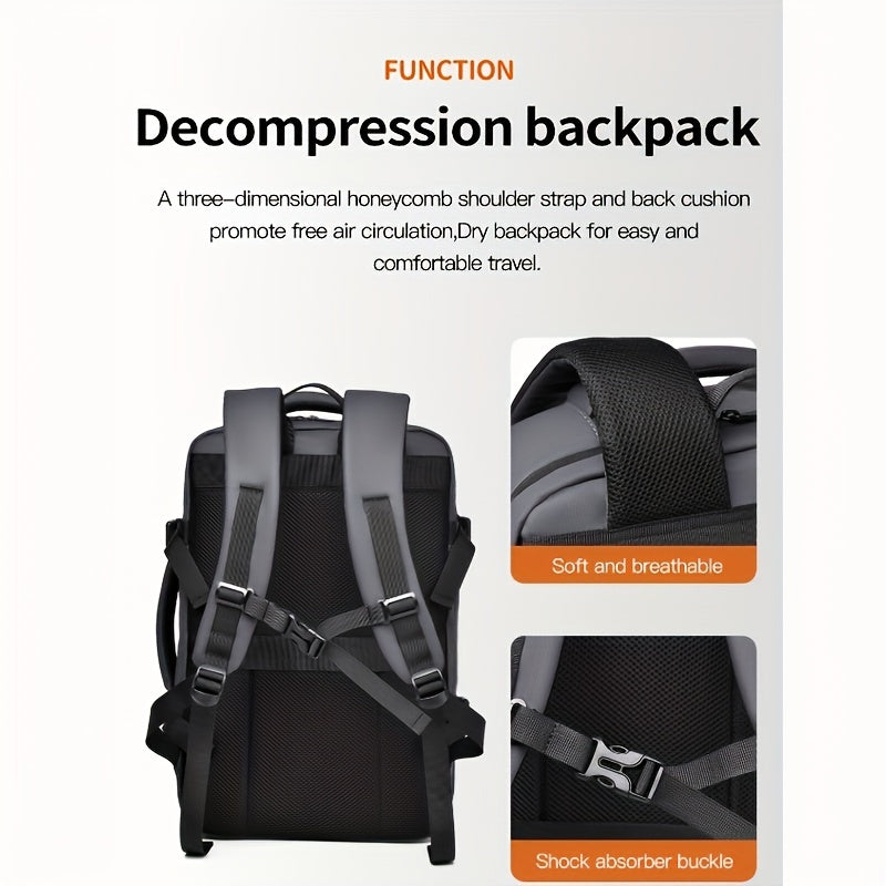 Business Casual Backpack with Multifunctional design, Waterproof and Large Capacity for Travel, Sport, and Fitness.