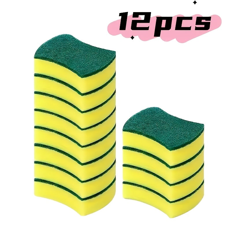 Get a pack of either 10, 12, or 24 Nano Sponge Magic Dish Cloths made of high-density polyurethane. These double-sided, non-woven cloths are perfect for absorbing oil and providing gentle scrubbing for all your kitchen and home cleaning needs. These