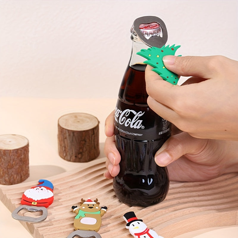 Bottle opener for Christmas and Halloween parties at home or outdoors, with a restaurant theme. Great as a gift.