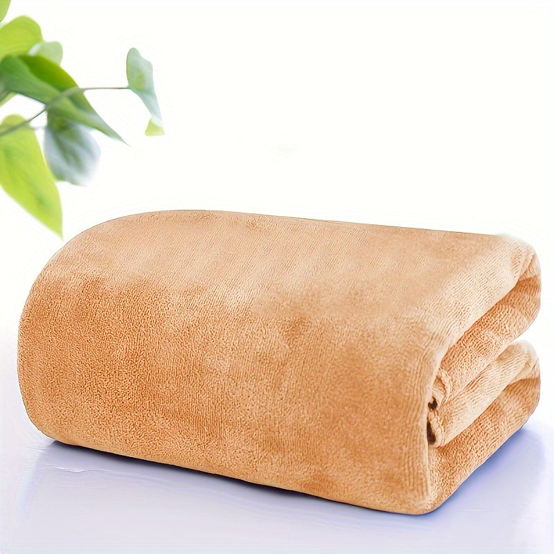 1pc Oversized Bath Towel, Absorbent, Quick-drying, Super Soft & Skin-friendly, Ideal for Home Bathroom