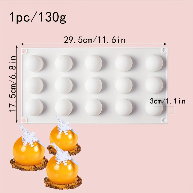 Silicone Mold for Round Ball Shape Cake Decorating Tools, Spiral Baking Mold for Making Cake Jelly Mousse French Dessert